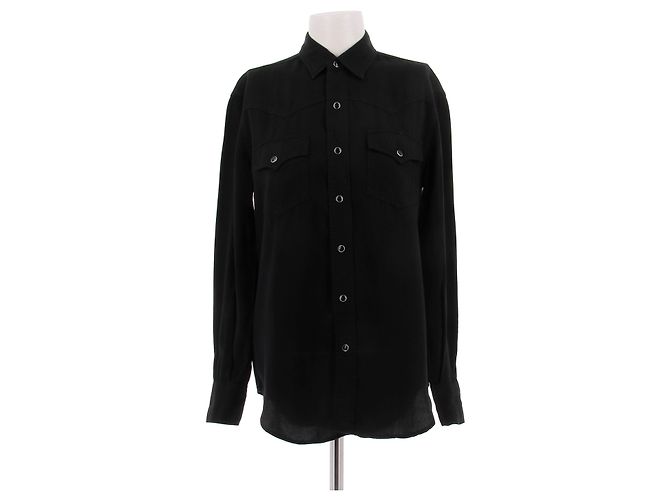 Yves Saint Laurent Schwarzes Hemd 