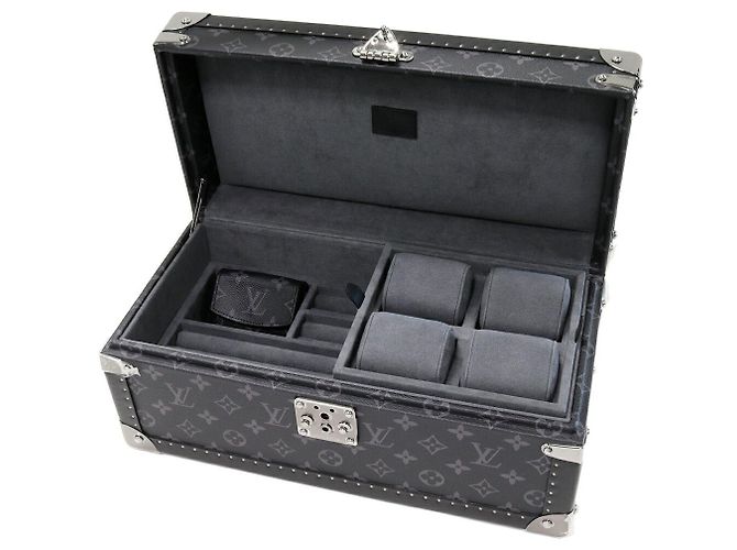 Scatola Gioielli Accessori Monogram Eclipse Louis Vuitton M44127 Nero