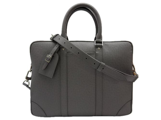 Sac à document de voyage Glacier en Taiga de Louis Vuitton Marron