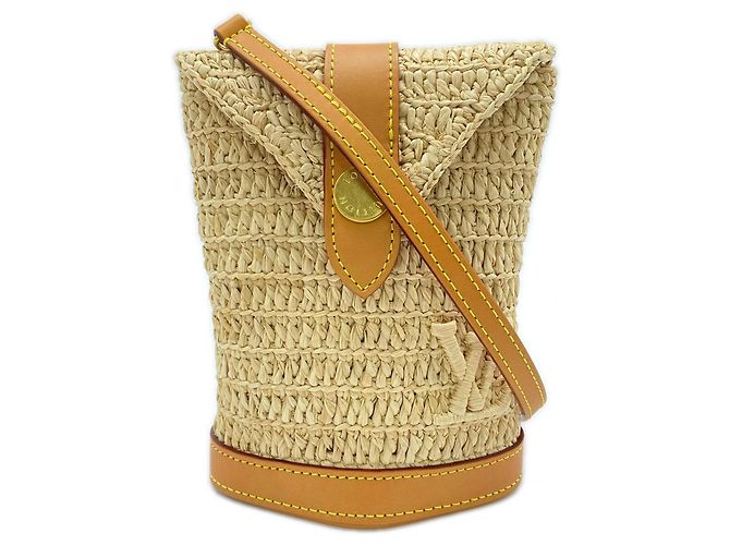 Louis Vuitton Canvas Envelope Pouch Brown Beige