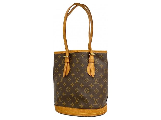 Bucket Sac à main seau PM Monogram Louis Vuitton Marron