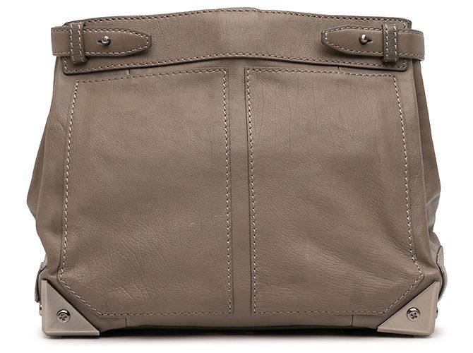 Clutch Adele em couro marrom dobrável Alexander Wang