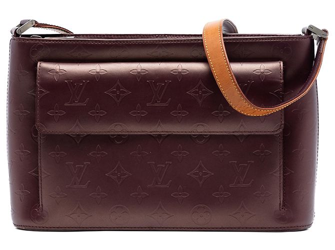 Louis Vuitton Monogram Mat Alston Rouge Bordeaux