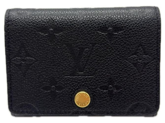 Visitenkartenetui Monogram Empreinte Louis Vuitton Schwarz