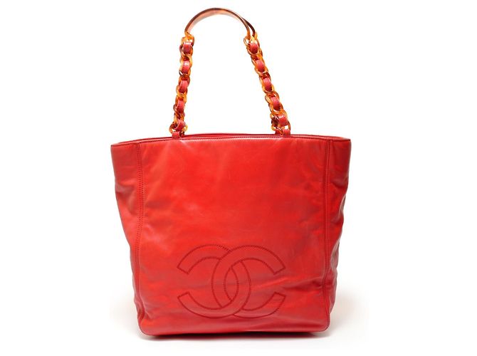 Chanel Coco Mark Tote Bag Rot
