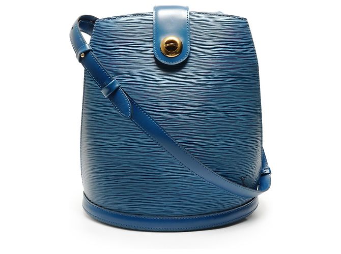 Borsa a Spalla Cluny Epi Louis Vuitton Blu
