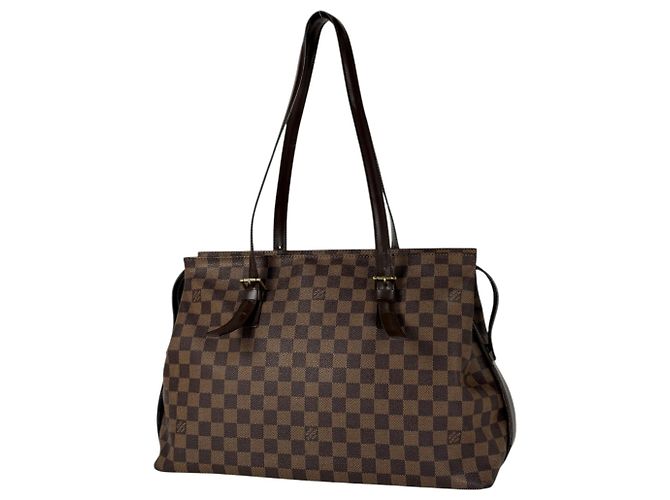 Sac à main Chelsea Louis Vuitton Marron Damier ebène