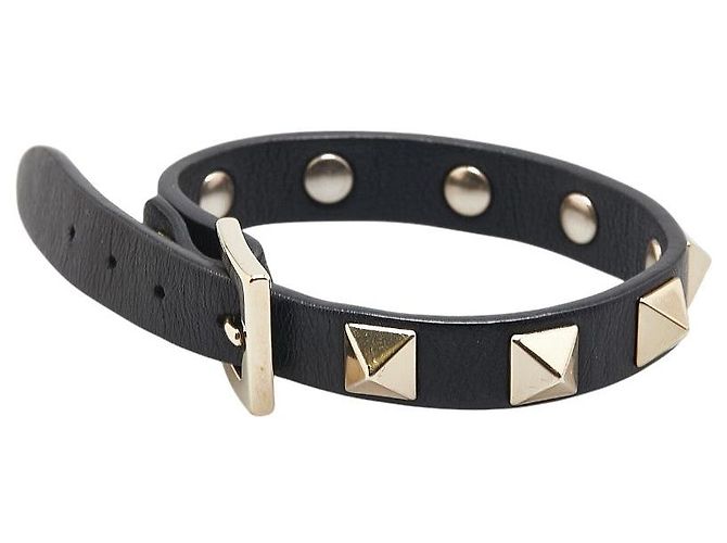 Pulseira de couro Valentino Rockstuds