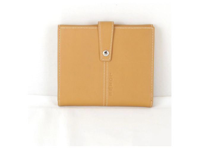 Loewe Women's Brown Bi-Fold Leather Wallet
