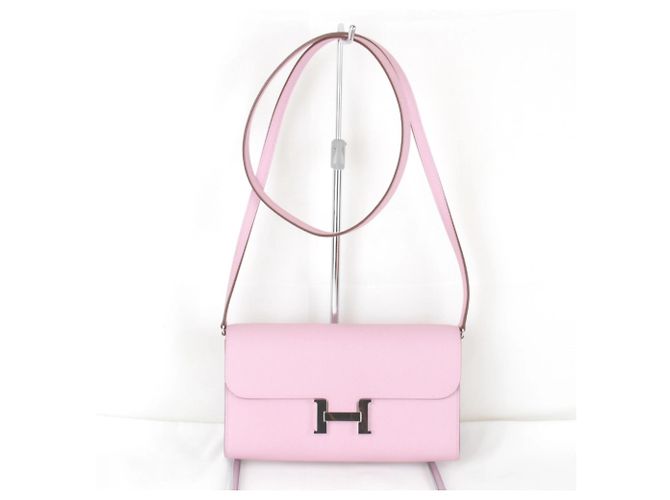 Hermès Bolsa de Ombro HERMES Constance Two Go com Selo Z Rosa