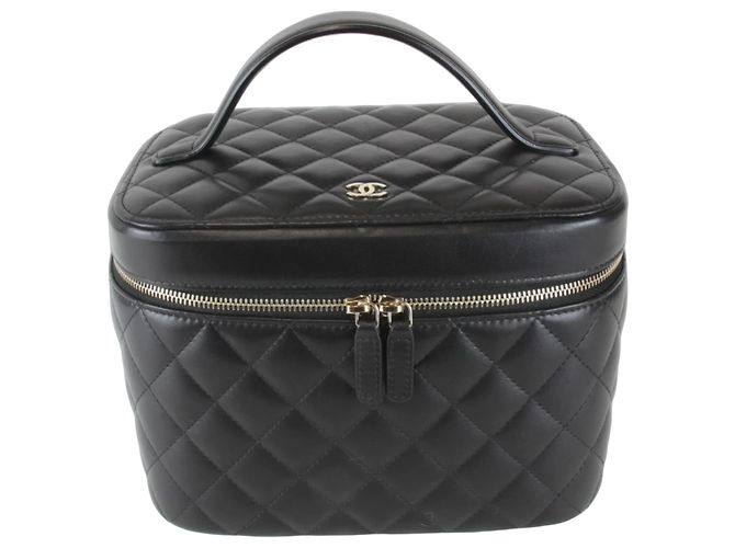 Bolsa Vanity de Corde Preta Chanel Preto