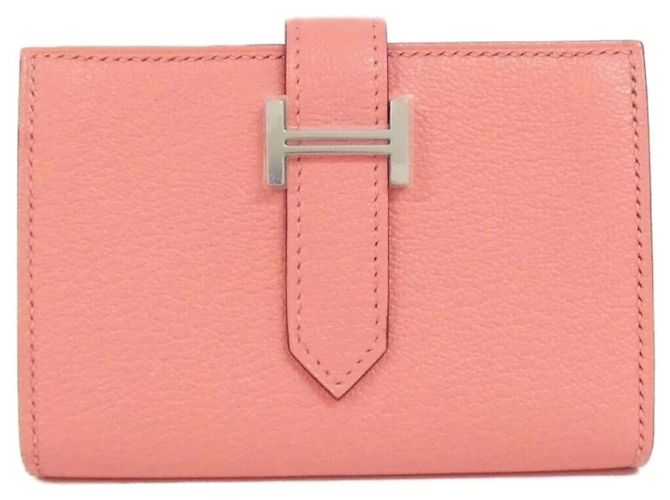 Hermès Hermes Bearn Mini Wallet Pink