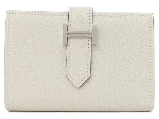 Mini billetera Bearn de Hermès Blanco