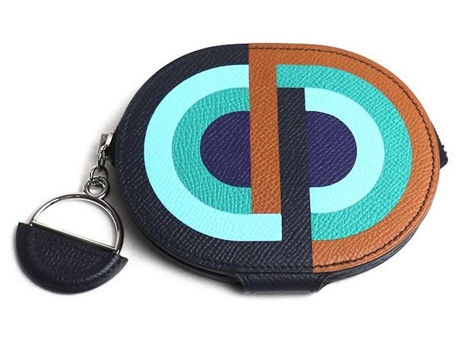 Hermès Hermes In the Loop Mini Veau Epsom Wallet Blue Multiple colors