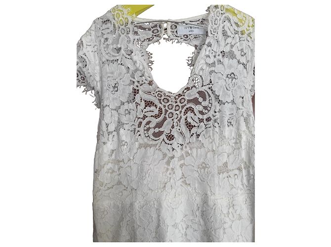Autre Marque Ivy & Oak Weißes Spitzenkleid Ivy & Oak