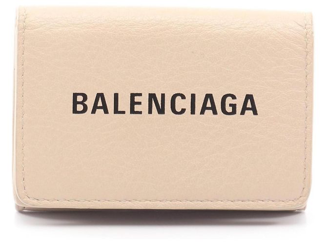 Balenciaga Everyday Mini Geldbörse Beige
