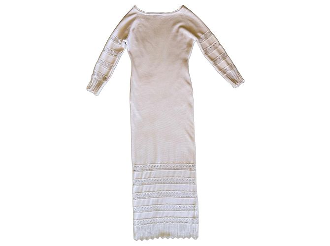 Vestido Ermanno Scervino Blanco de Algodón
