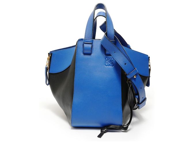 Bolsa de couro Hammock Loewe 2 em 1 Azul