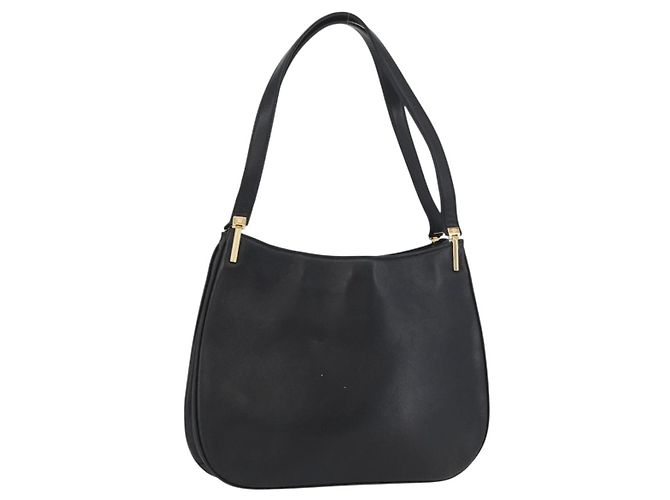 Borsa a Spalla Gianni Versace in Pelle Nera e Oro Auth BA11726 Nero D'oro