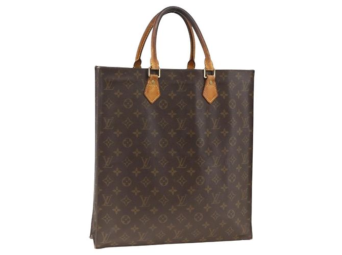 LOUIS VUITTON Bolsa Sac Plat Monogram M51140 LV Auth gh1978 Monograma