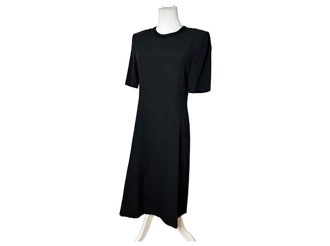 Vintage Givenchy Wool Dress Black