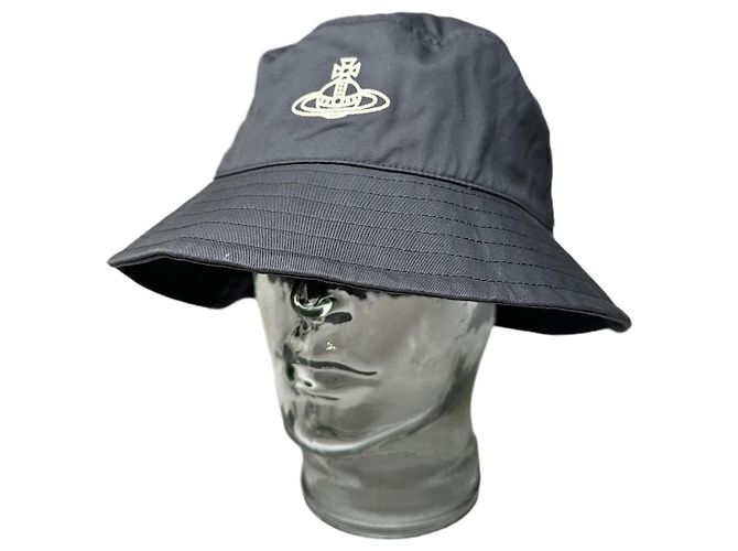 Vintage Vivienne Westwood Bucket Hat Anthrazit