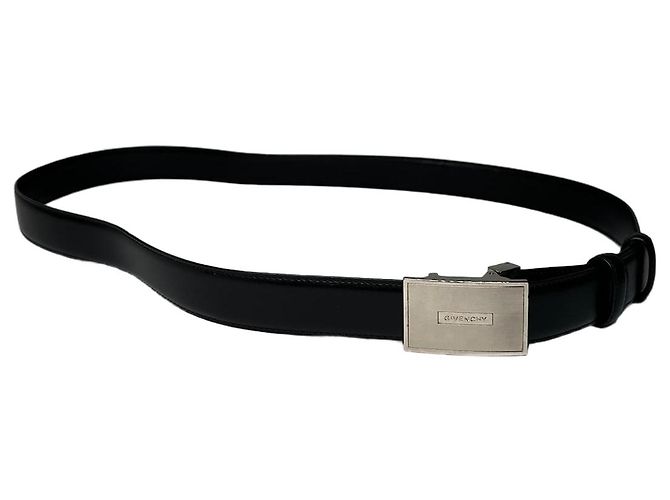 Vintage Givenchy Leather Belt Black