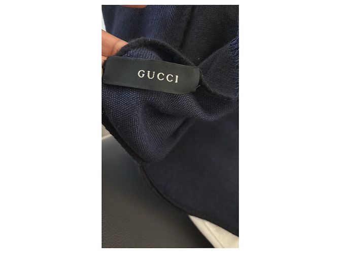 Sciarpa Gucci in lana blu Blu scuro