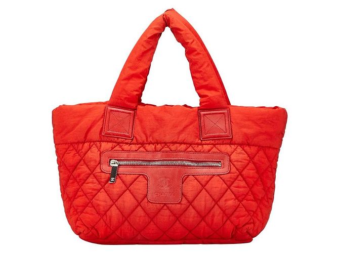 Bolso tote de nylon Coco Cocoon de Chanel Roja