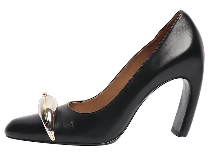Tory Burch Pompes perforées en cuir noir - taille EU 38,5