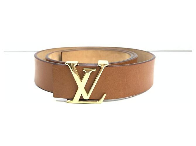 Cinturón Inicial LV de Cuero Nomade Louis Vuitton