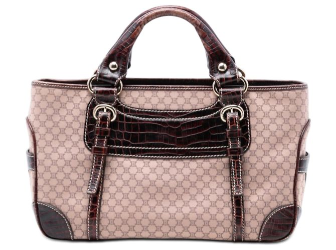 Céline Celine Beiger Macadam Canvas Boogie-Handtasche 