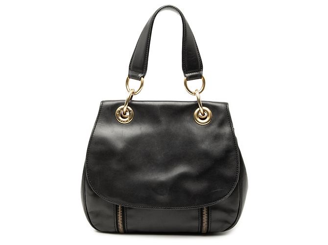 Céline Borsa a tracolla in pelle nera con occhielli Celine Nero