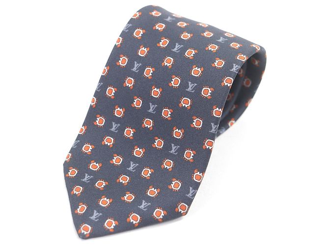 Louis Vuitton Monogram Club Cravat Navy blue