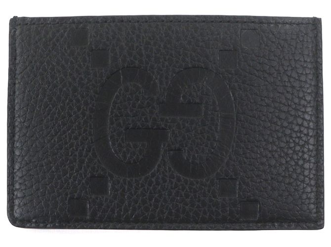 Gucci Leather Card Case in Black