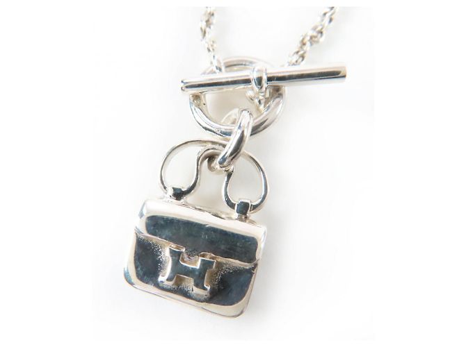 Hermès Halskette Amulette Constance Anhänger 925 Hermes Silber