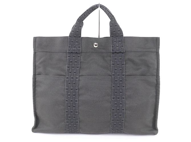 Hermès Herline MM Canvas Tote Bag Braun