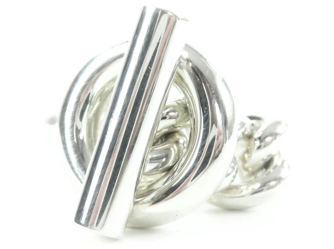 Hermès HERMES Croisette Ring Silber 
