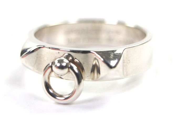 Ring Anillo de banda de plata 925 Collier de Chien de Hermès