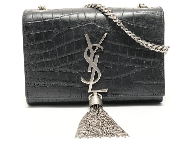 Borsa a Spalla Kate Small Chain di Yves Saint Laurent Nero