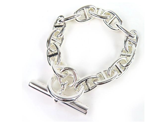 Pulseira de Charme Chaine d'Ancre MM em Prata da Hermès