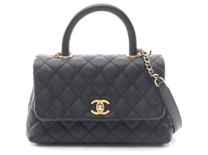 Chanel Coco Handle Umhängetasche Schwarz