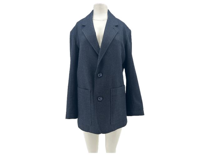 Laurence Bras Wollblazer Blau