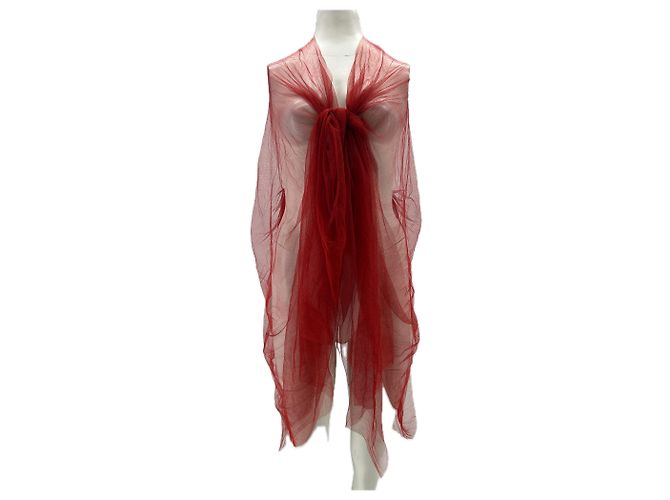 Autre Marque Rotes Seidentuch