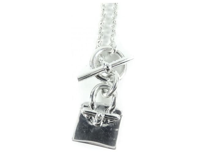 Hermès Collar Amulette Birkin 925 Hermes Plata 