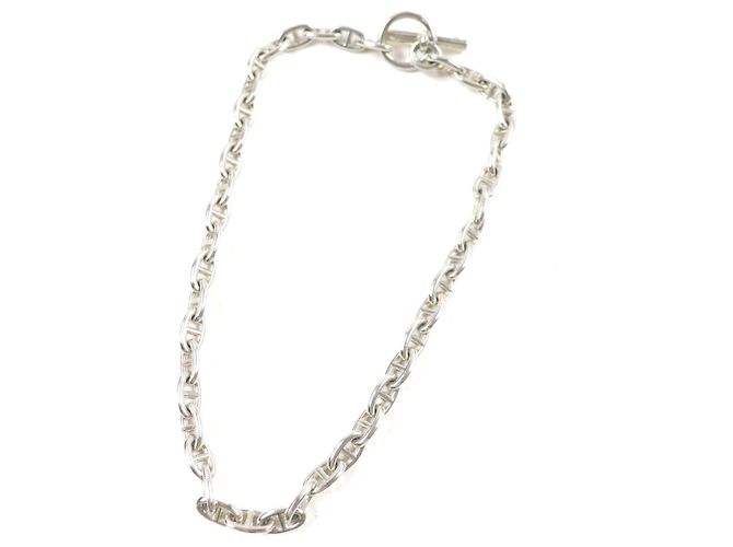 Hermès Collana Hermes Vintage Chaine d'Ancre PM Argento 