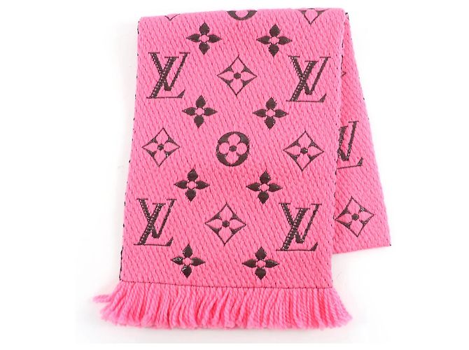 Sciarpa Logomania Shine di Louis Vuitton Rosa