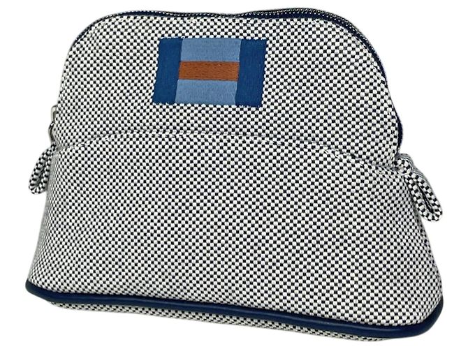Pochette per trucco Mini Bolide Hermès Blu navy