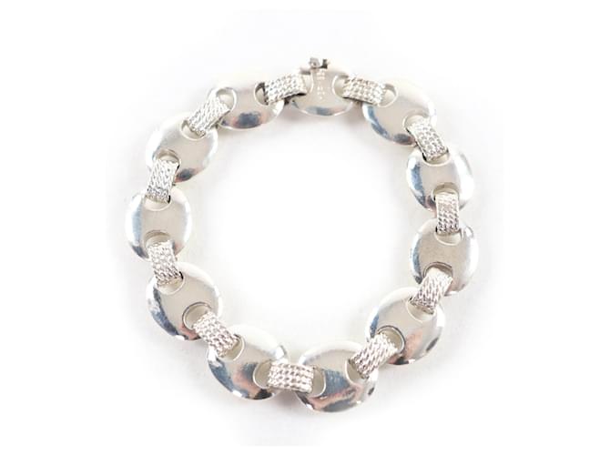 Hermès Hermes Vintage Chloris 925 Bangle Bracelet Silvery 