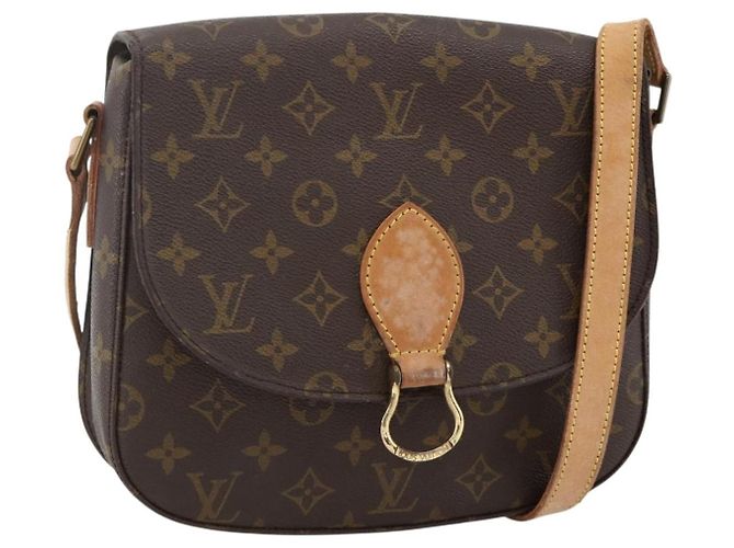 LOUIS VUITTON Bolsa de Ombro Monogram Saint Cloud GM M51242 LV Auth AMZ429 Monograma